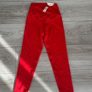OFFLINE by Aerie Real Me High Waisted Crossover leggings red NWT